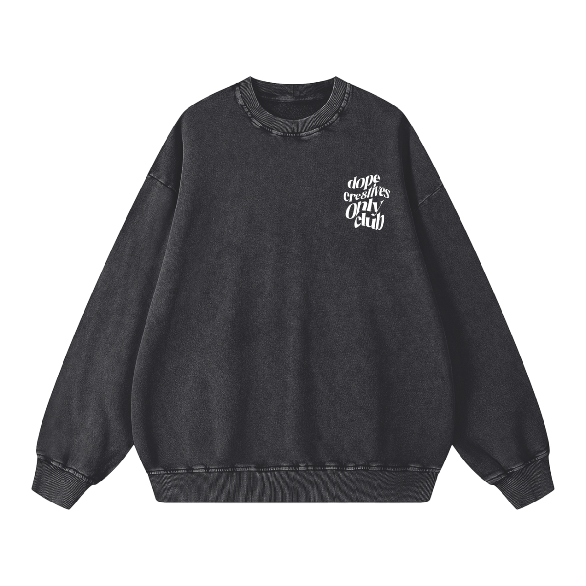 Dope Cre8tives Only Club Oversized Crew