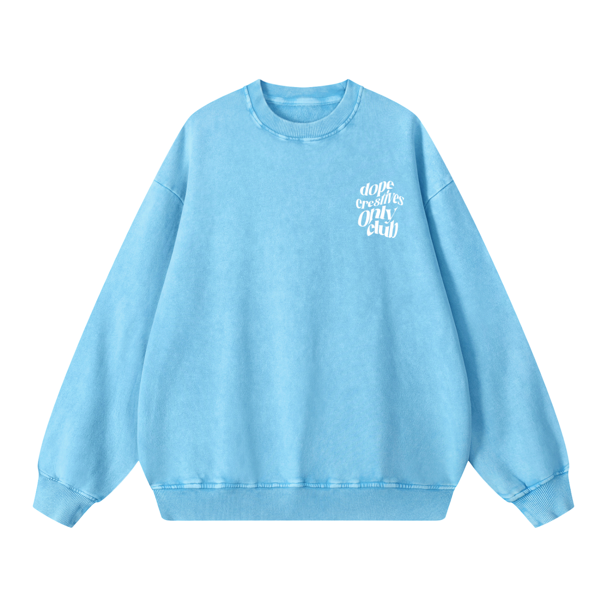 Dope Cre8tives Only Club Oversized Crew