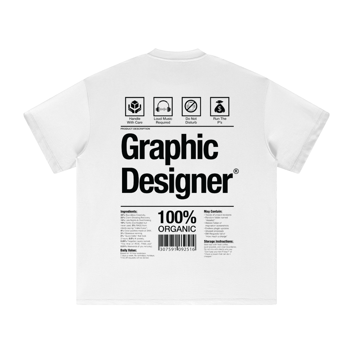 Graphic Designer Ingredients Tee